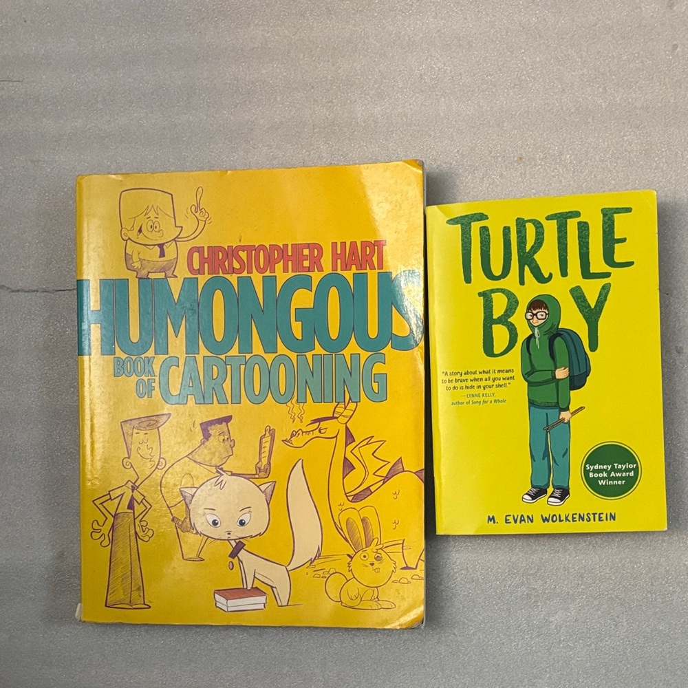 Humongous Book of Cartooning and Turtle Boy Books Drawing Create Bullying Youth